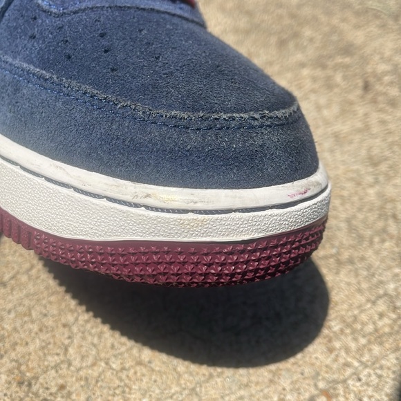 Nike Air Force 1 Low Midnight Navy Deep Garnet 2014 - Picture 12 of 13